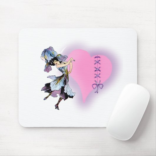 ピンクかわいらしギフトアイディアの女の子 マウスパッド (マウス)
