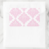 ピンクかわいらしギフトアイディアの女の子 長方形シール (バッグ)