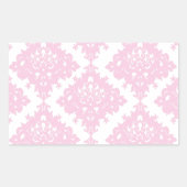 ピンクかわいらしギフトアイディアの女の子 長方形シール (正面)