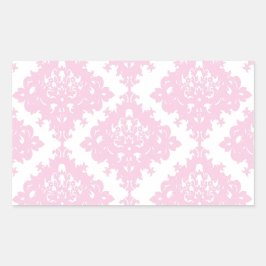 ピンクかわいらしギフトアイディアの女の子 長方形シール (正面)