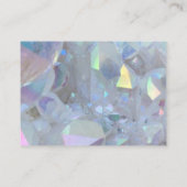 ピンクかわいらしクオーツ結晶サンキューカード 名刺 (裏面)