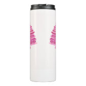 ピンクかわいらしクリスマスツリーアート タンブラー (裏面)