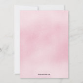 ピンクかわいらしグランドオープニングパーティの招待状 招待状 (裏面)