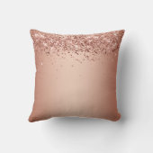 ピンクかわいらしグリッターキンセアニラ装飾用クッション クッション (裏面)