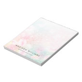 ピンクかわいらしグリッターグラマガーリーラス ノートパッド (回転)