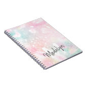 ピンクかわいらしグリッターグラマガーリーラス ノートブック (右側)