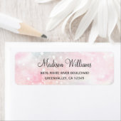 ピンクかわいらしグリッターグラマガーリーラス ラベル (インサイチュ)