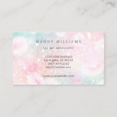 ピンクかわいらしグリッターグラマガーリーラス 名刺 (裏面)