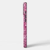 ピンクかわいらしグリッターグラムハート Case-Mate iPhoneケース (裏面 / 左)