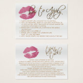 ピンクかわいらしグリッターリップ2 – 適用方法 (正面&裏面)