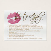 ピンクかわいらしグリッターリップ2 – 適用方法 (正面)