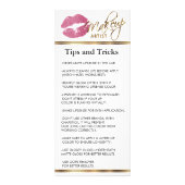 ピンクかわいらしグリッターリップ – ホワイト – 価格表 ラックカード (裏面)