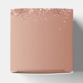 ピンクかわいらしグリッター空白のお願い フェイバーボックス (上部)