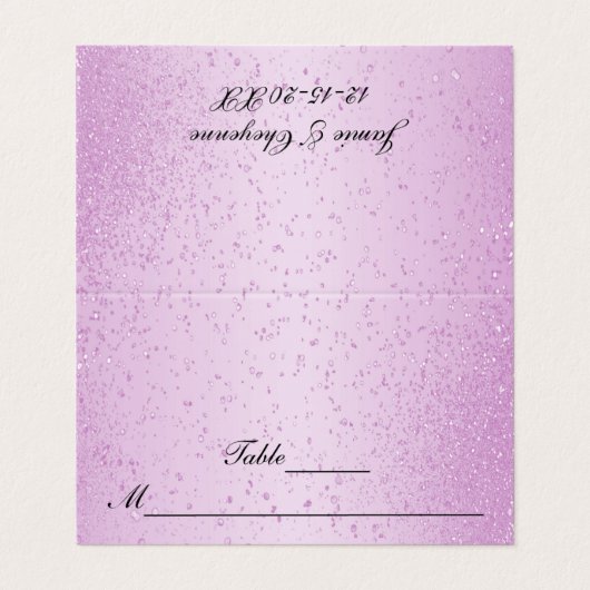 ピンクかわいらしグリッター |カードを折る (外部フラット)