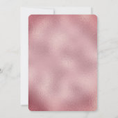 ピンクかわいらしグリッター&ティール(緑がかった色)くるみ割りクリスマスクリスマス 招待状 (裏面)