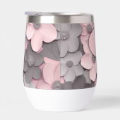 ピンクかわいらしグレイ3Dポピー花嫁の母 (右面)