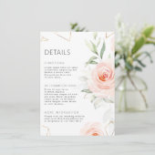 ピンクかわいらしシェード赤面ジオメト結婚リックの詳細 エンクロージャーカード (スタンド正面)