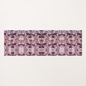 ピンクかわいらしシルクサテン呼吸深いフェミニン ヨガマット (裏面(横))