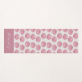 ピンクかわいらしシーシェル海ビーチ禅 ヨガマット (正面(横))