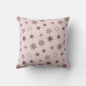 ピンクかわいらしジオスターズ – パターン。 クッション (裏面)