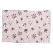 ピンクかわいらしジオスターズ – パターン。 枕カバー (裏面)