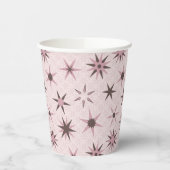 ピンクかわいらしジオスターズ – パターン。 紙コップ (左)
