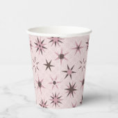 ピンクかわいらしジオスターズ – パターン。 紙コップ (右)