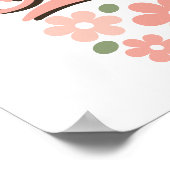 ピンクかわいらしスウィート16ポスタープリント ポスター (角)