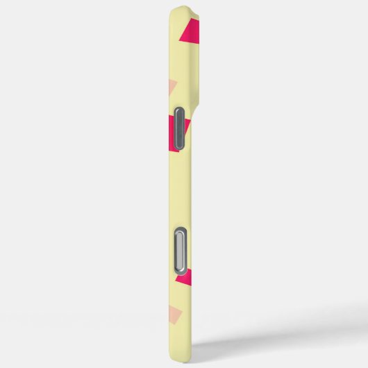 ピンクかわいらしスクエア紙吹雪名前を追加ガールズ Case-Mate iPhoneケース (裏面 / 右)