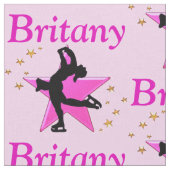 ピンクかわいらしスケーパーソナライズされたターガール布帛 ファブリック (クローズアップ)