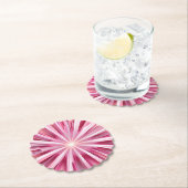 ピンクかわいらしスターバスト紙コースター ペーパーコースター (インサイチュ)