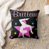 ピンクかわいらしスター体パーソナライズされた操枕 クッション (ブランケット)