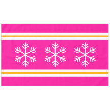 ピンクかわいらしストライプ色のホワイトトリプルホワイト雪