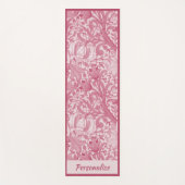 ピンクかわいらしスワールデザインゼンヨガナマステ ヨガマット (正面)