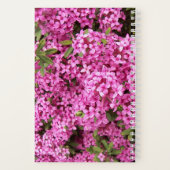 ピンクかわいらしダフネフローラ ノートブック (裏面)