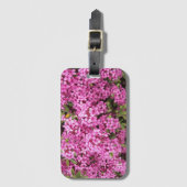 ピンクかわいらしダフネフローラ ラゲッジタグ (正面縦)