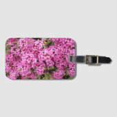 ピンクかわいらしダフネフローラ ラゲッジタグ (正面横)