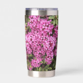 ピンクかわいらしダフネフローラ 保温保冷タンブラー (背面)