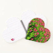 ピンクかわいらしチューリップ畑 ノートブック (内部)