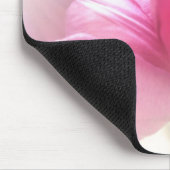 ピンクかわいらしチューリップ マウスパッド (コーナー)