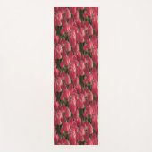 ピンクかわいらしチューリップ ヨガマット (正面)