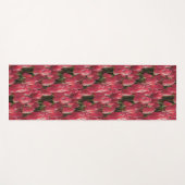 ピンクかわいらしチューリップ ヨガマット (正面(横))