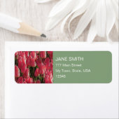 ピンクかわいらしチューリップ ラベル (インサイチュ)