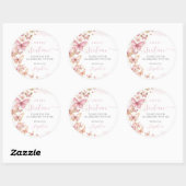 ピンクかわいらしチョウチョウ甘い16キンセアニェラXV 15 ラウンドシール (シート)