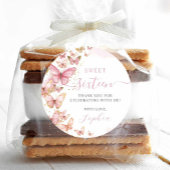 ピンクかわいらしチョウチョウ甘い16キンセアニェラXV 15 ラウンドシール