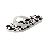 ピンクかわいらしデイジー キッズビーチサンダル (アングル)