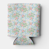 ピンクかわいらしドッグバラオンスカイブルークーラーボックス 缶クーラー (正面)