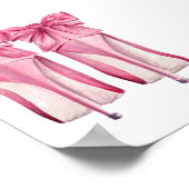 ピンクかわいらしハイヒールポスター ポスター (角)