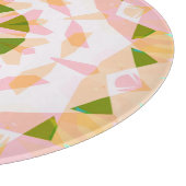 ピンクかわいらしハッピーグリーンサマースタードーパミンデコール カッティングボード (角)