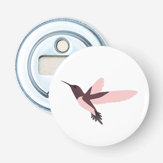 ピンクかわいらしハミングバード 栓抜き (正面)